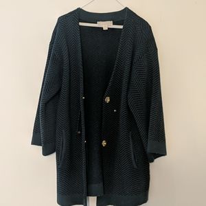Michael Kors sweater with large gold buttons